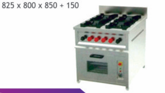 Four Burner Range With Stalic Oven